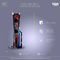 Devil May Cry 5 Console Skin by SUBUMI — PS5 Slim Disc, centre view