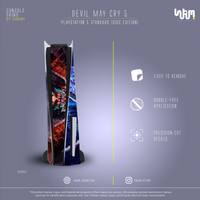 Devil May Cry 5 Console Skin by SUBUMI — PS5 Standard Disc, centre view