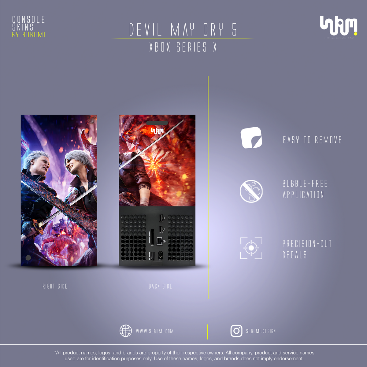 Devil May Cry 5 Console Skin by SUBUMI — Xbox Series X, right side