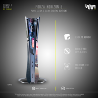 Forza Horizon 5 Console Skin by SUBUMI — PS5 Slim Digital, centre view