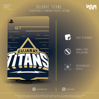 Gujarat Titans PS5 Console Skin | SUBUMI — PS5 Standard Digital, left side