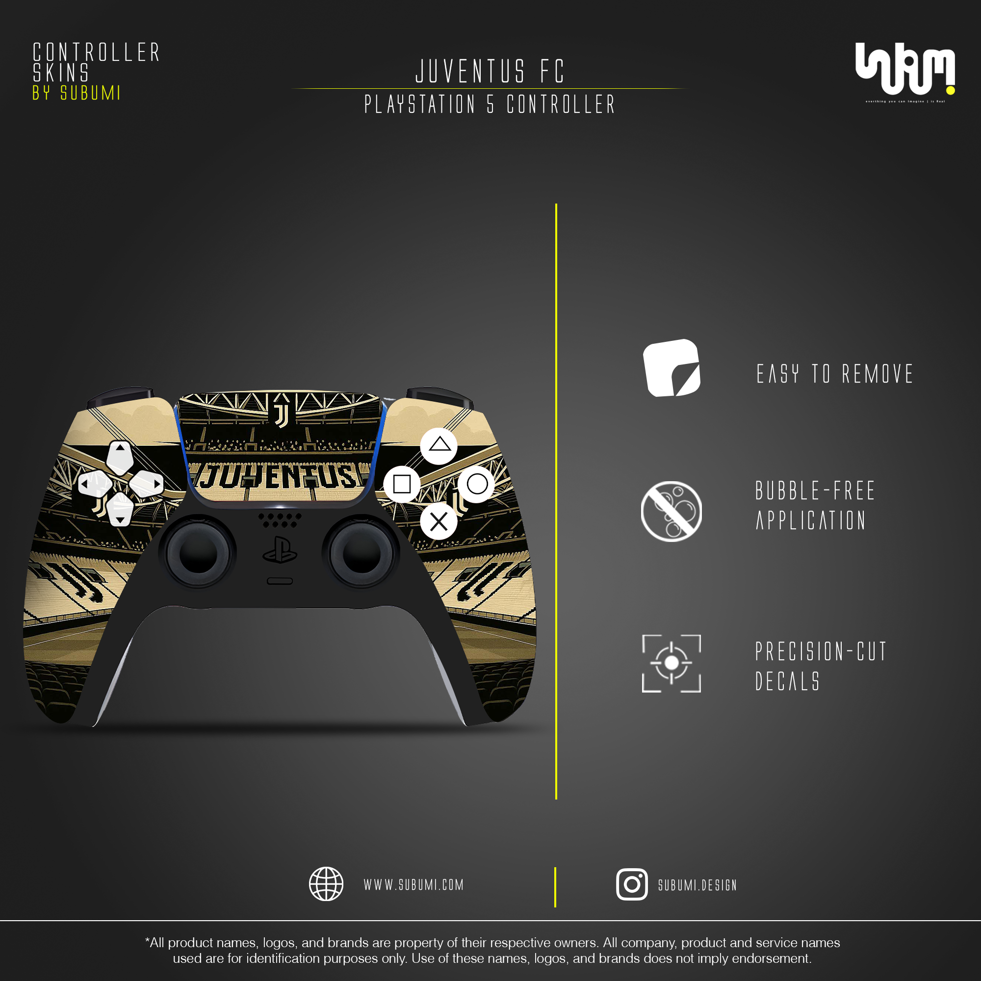 Juventus PS5 Controller Skin