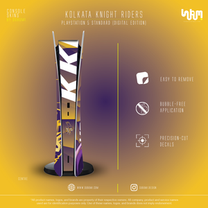 Kolkata Knight Riders IPL inspired Console Skin by SUBUMI for Playstation 5 Standard Digital