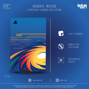 Mumbai Indians IPL inspired Console Skin by SUBUMI for Playstation 5 Standard Disc