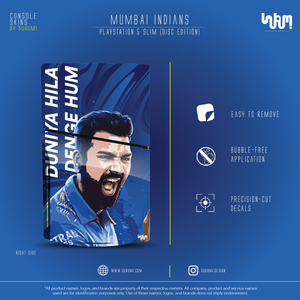 Mumbai Indians IPL inspired Console Skin by SUBUMI for Playstation 5 Slim Disc