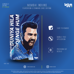 Mumbai Indians IPL inspired Console Skin by SUBUMI for Playstation 5 Standard Disc