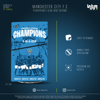 Manchester City Console Skin by SUBUMI — PS5 Slim Disc, left side
