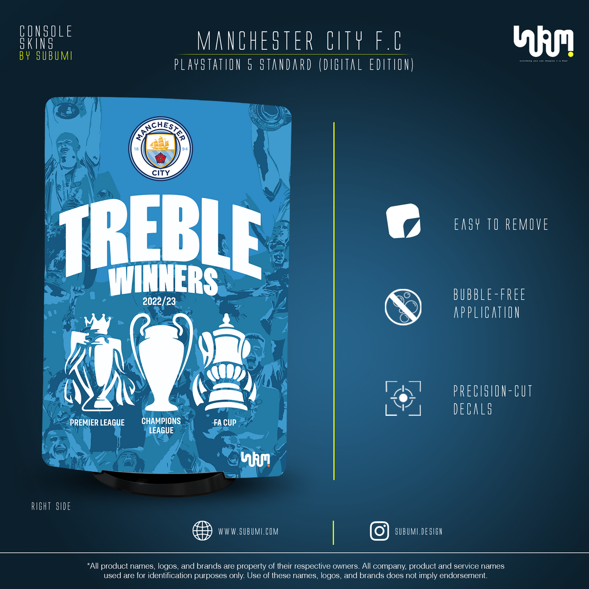 Manchester City F.C. PS 5 skin 