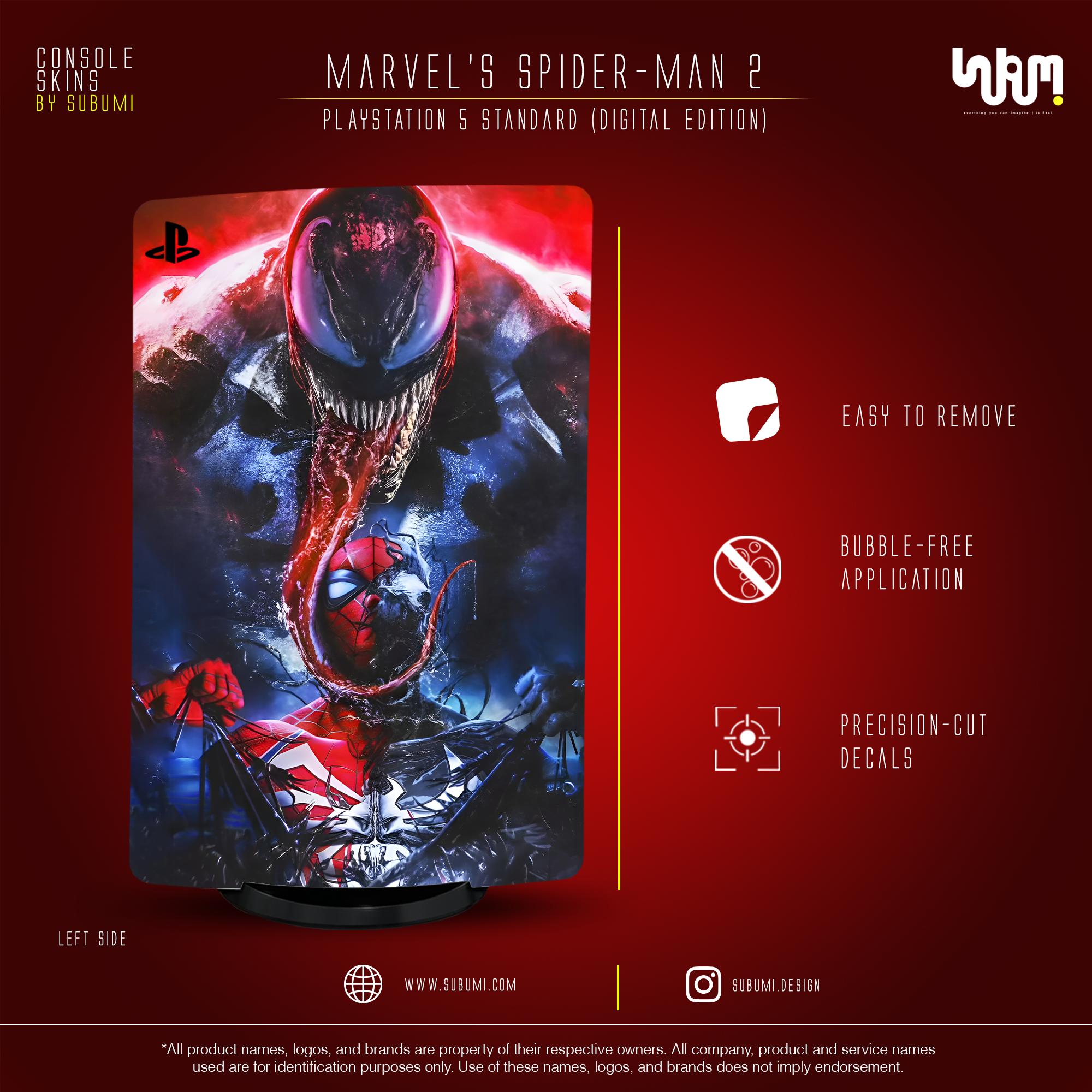 Marvel's Spider-Man 2 (Venom Edition) Console Skin by SUBUMI