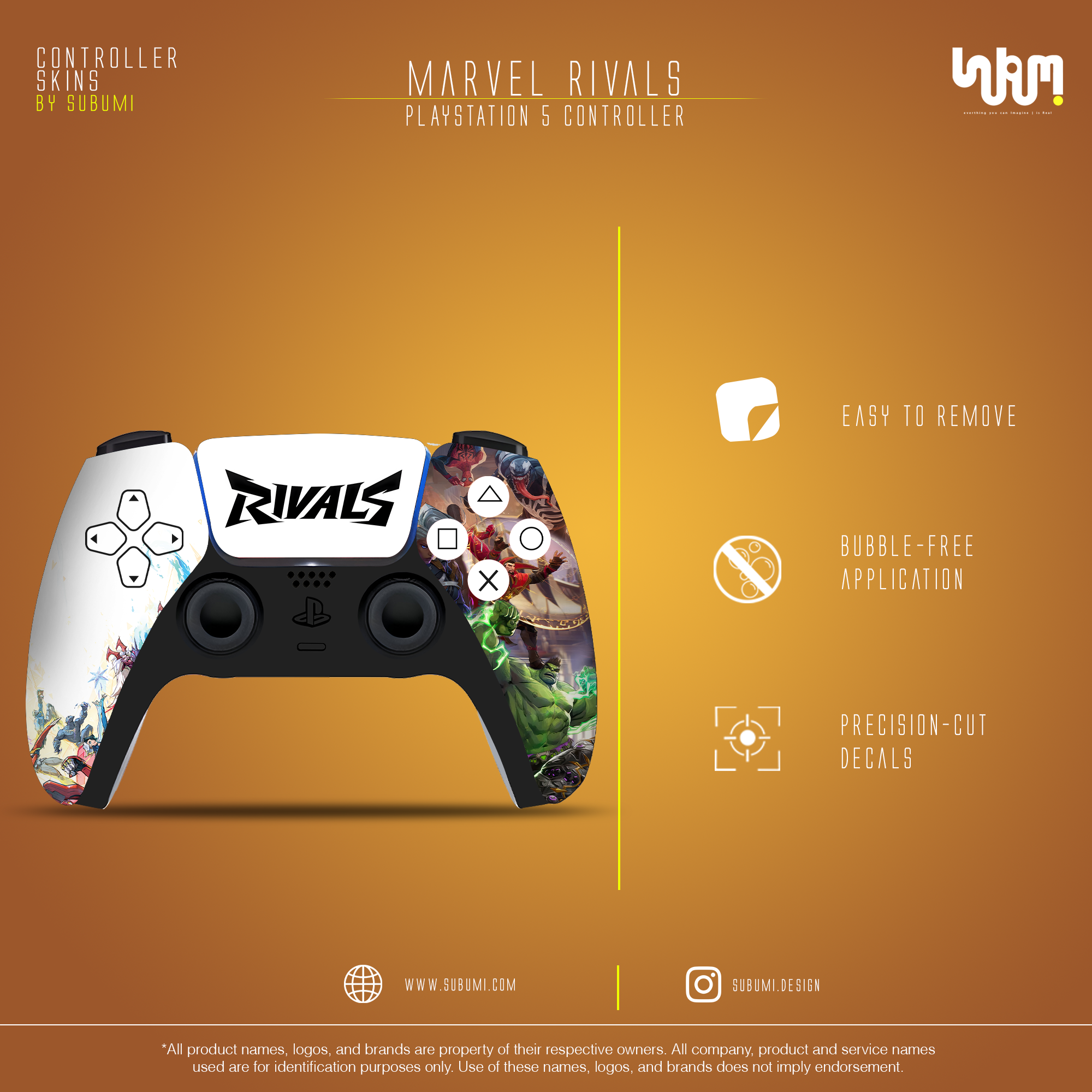 Marvel Rivals Controller Skin by SUBUMi