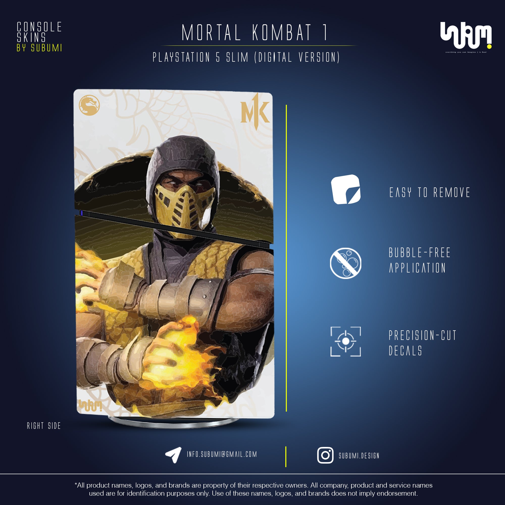 Mortal Kombat 1 || PlayStation Skins by SUBUMi