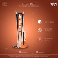 Rafael Nadal Console Skin by SUBUMI — PS5 Slim Disc, alternate view
