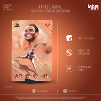 Rafael Nadal Console Skin by SUBUMI — PS5 Standard Disc, left side