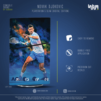 Novak Djokovic Console Skin by SUBUMI — PS5 Slim Digital, left side