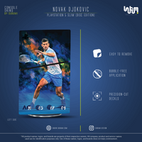 Novak Djokovic Console Skin by SUBUMI — PS5 Slim Disc, left side