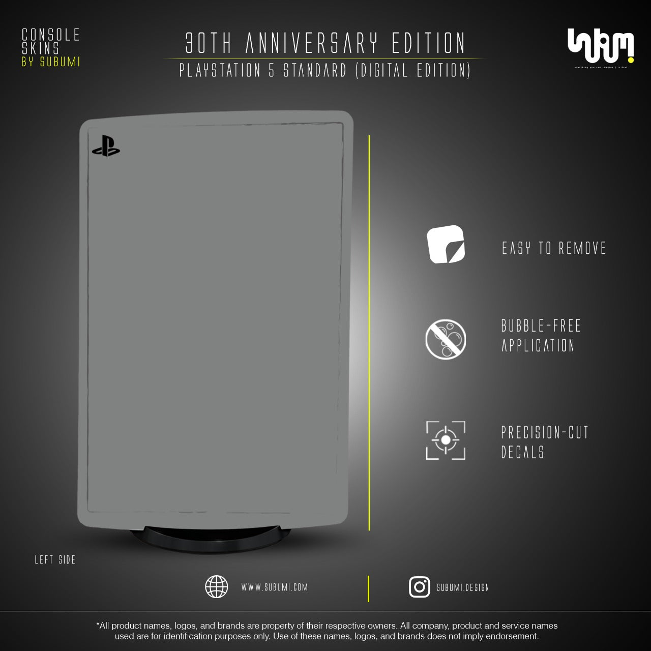 PlayStation 30th Anniversary Console Skin by SUBUMI