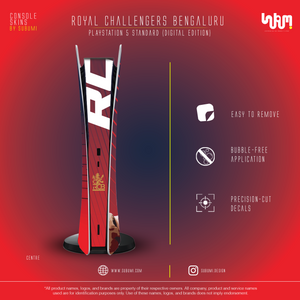 Royal Challengers Bengaluru IPL inspired Console Skin by SUBUMI for Playstation 5 Standard Digital