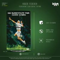 Roger Federer Console Skin by SUBUMI — PS5 Slim Digital, right side