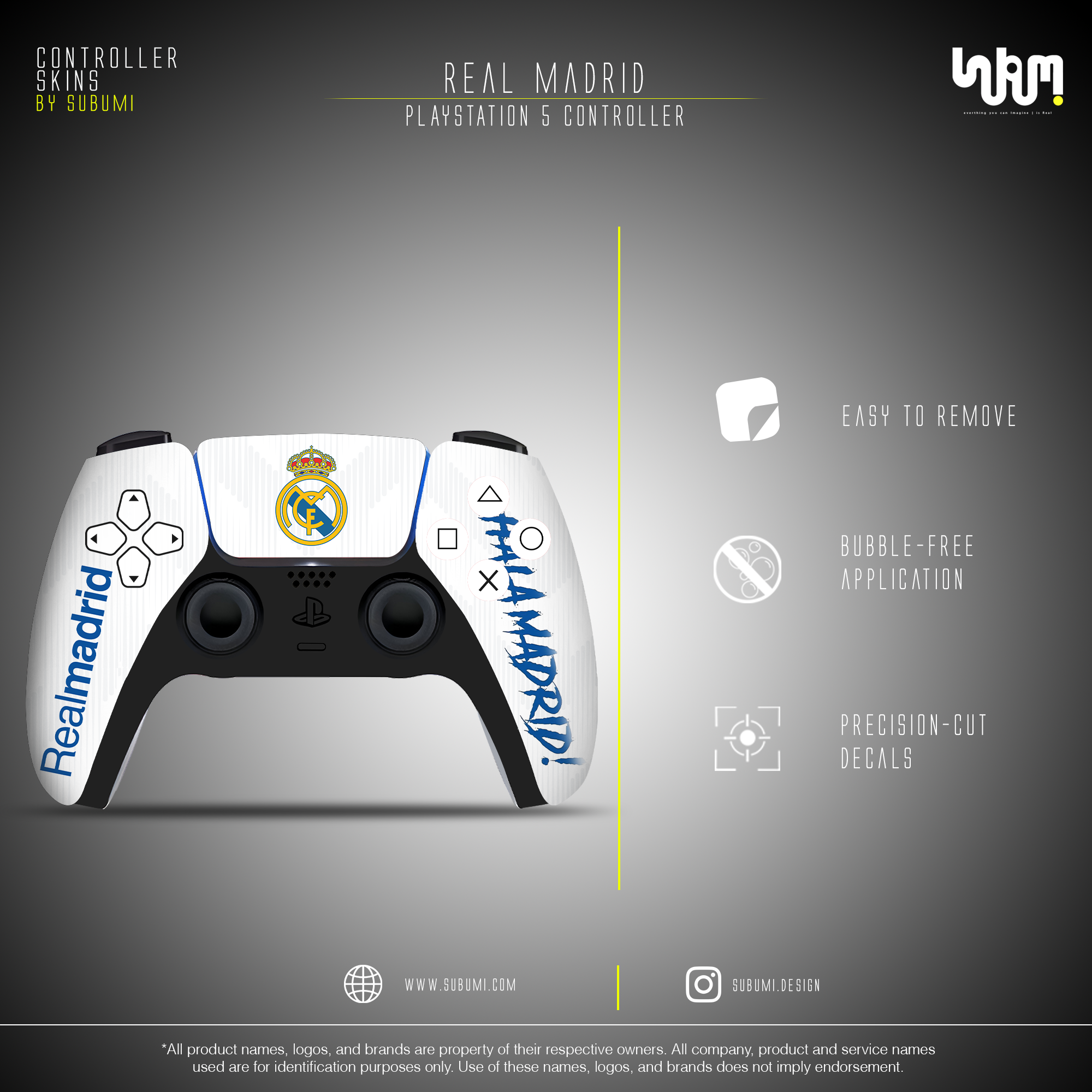Real Madrid Controller Skin by SUBUMi