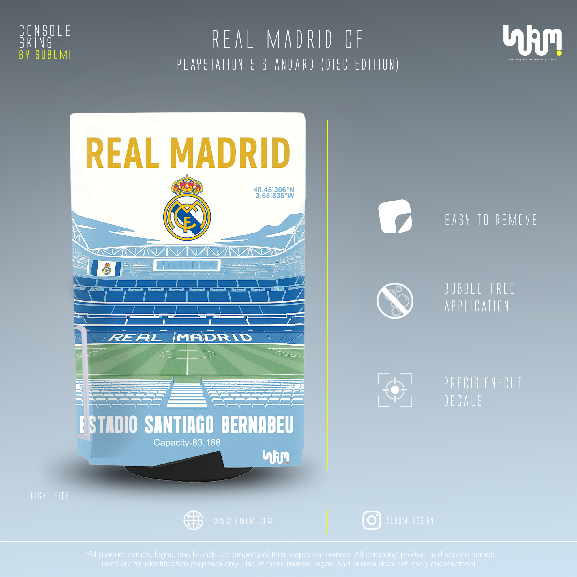 Real Madrid PS5 Skin 7