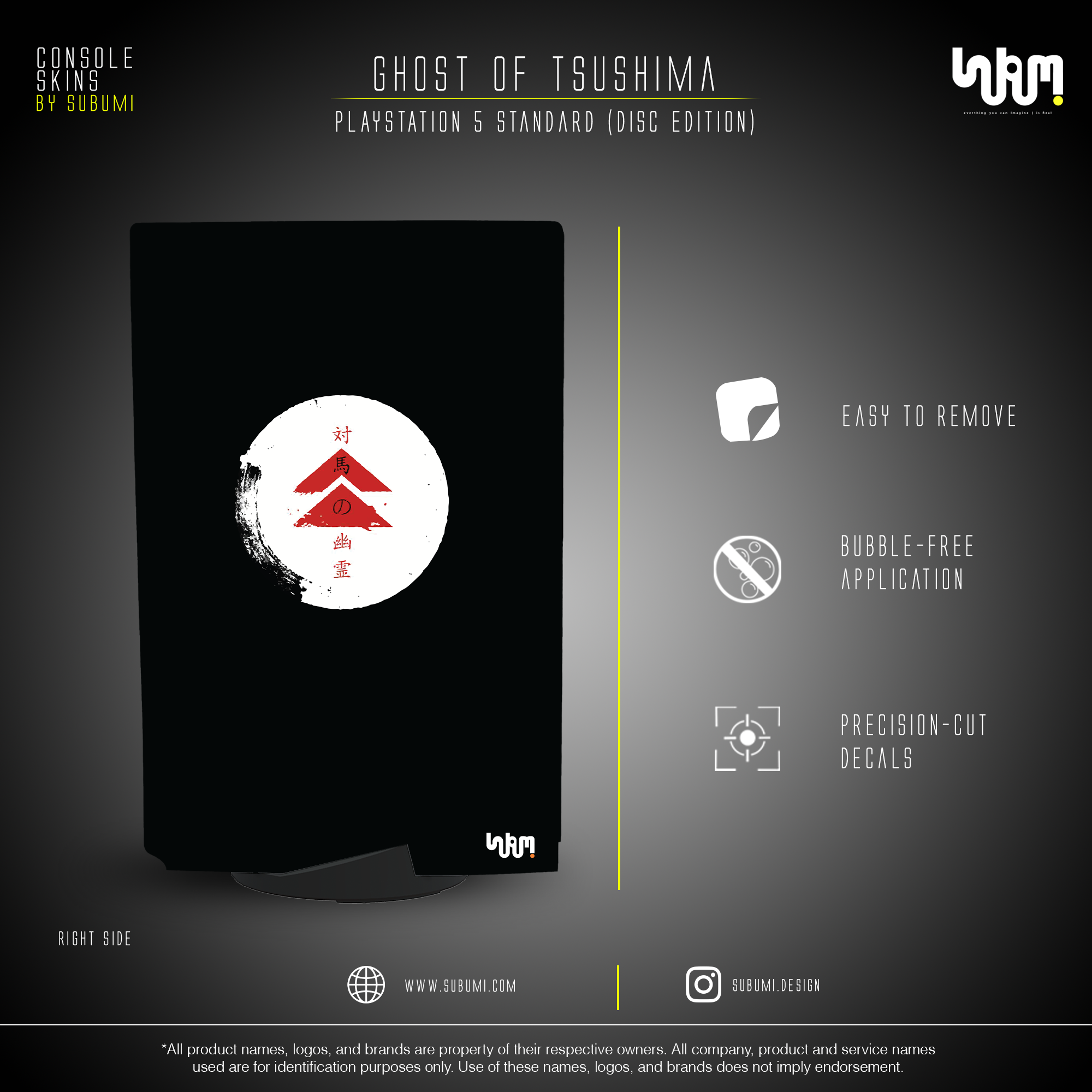 SUBUMI Ghost of Tsushima PS5 Skin