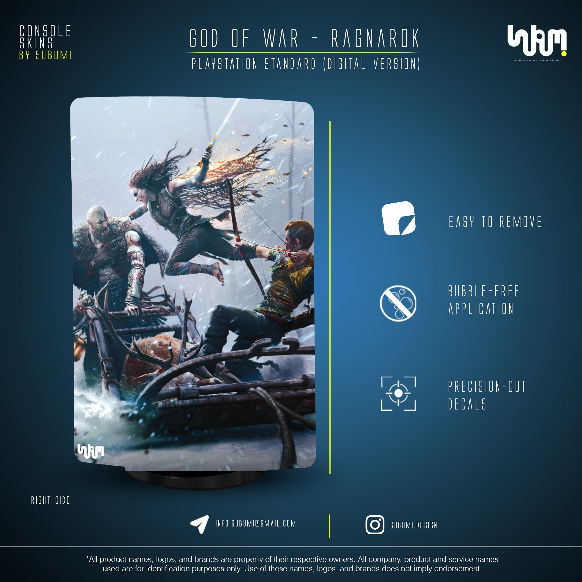 SUBUMI God of War Ragnarok PS5 Skin