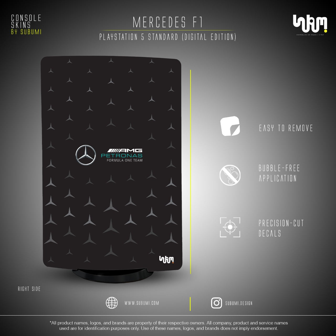 SUBUMI Mercedes F1 PS5 Skin 