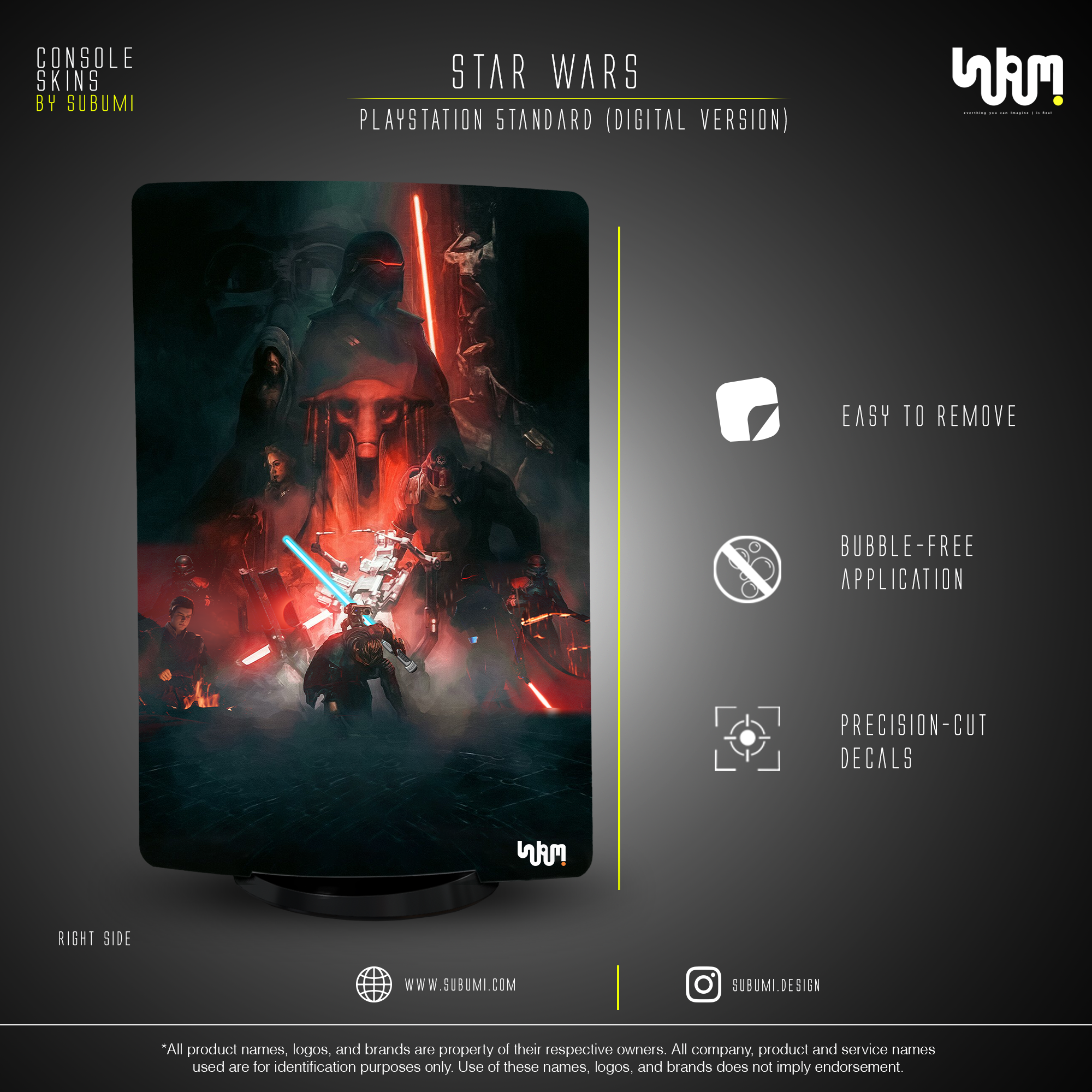 SUBUMI Star Wars Jedi: Fallen Order PS5 Skin