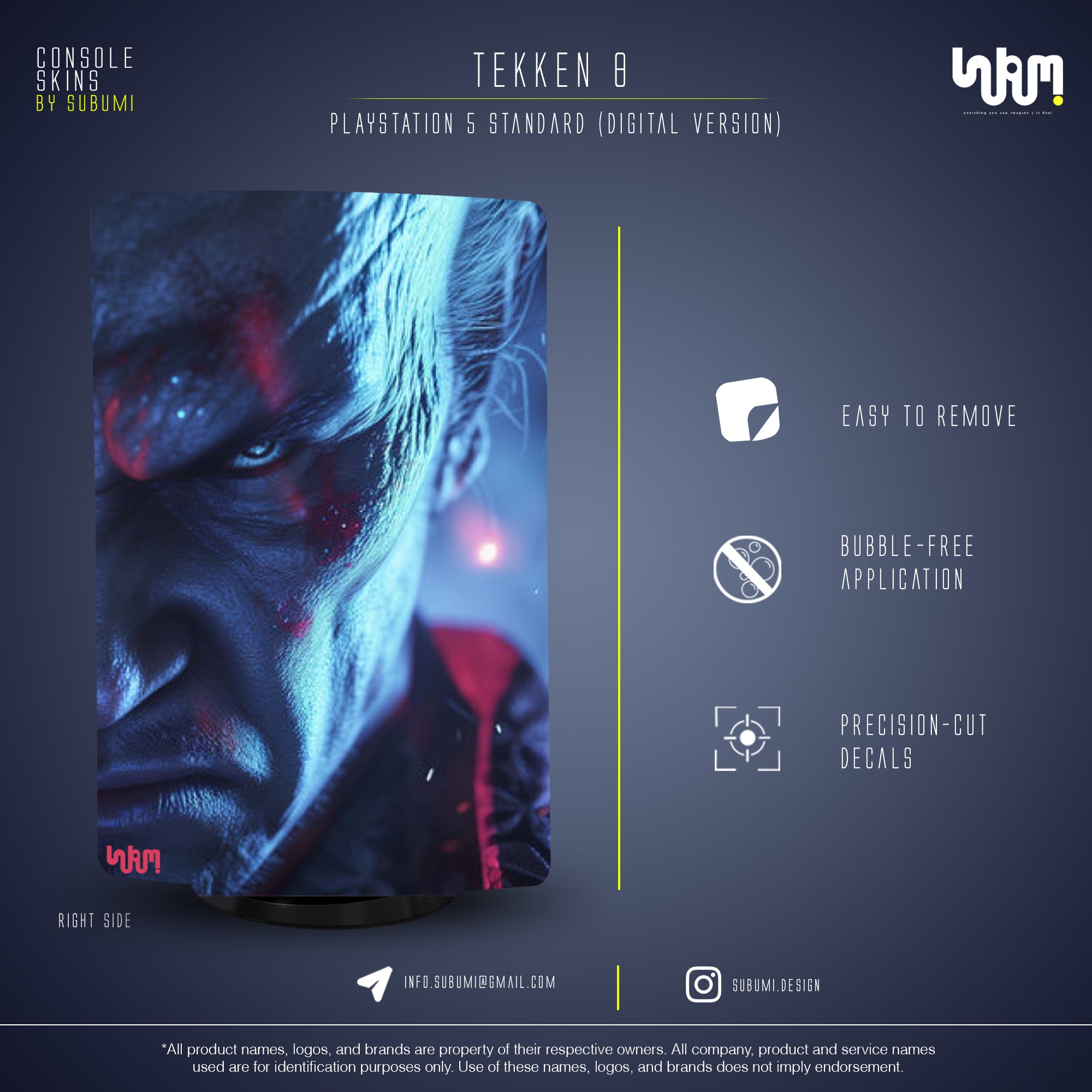 SUBUMI Tekken 8 PS5 Skin 