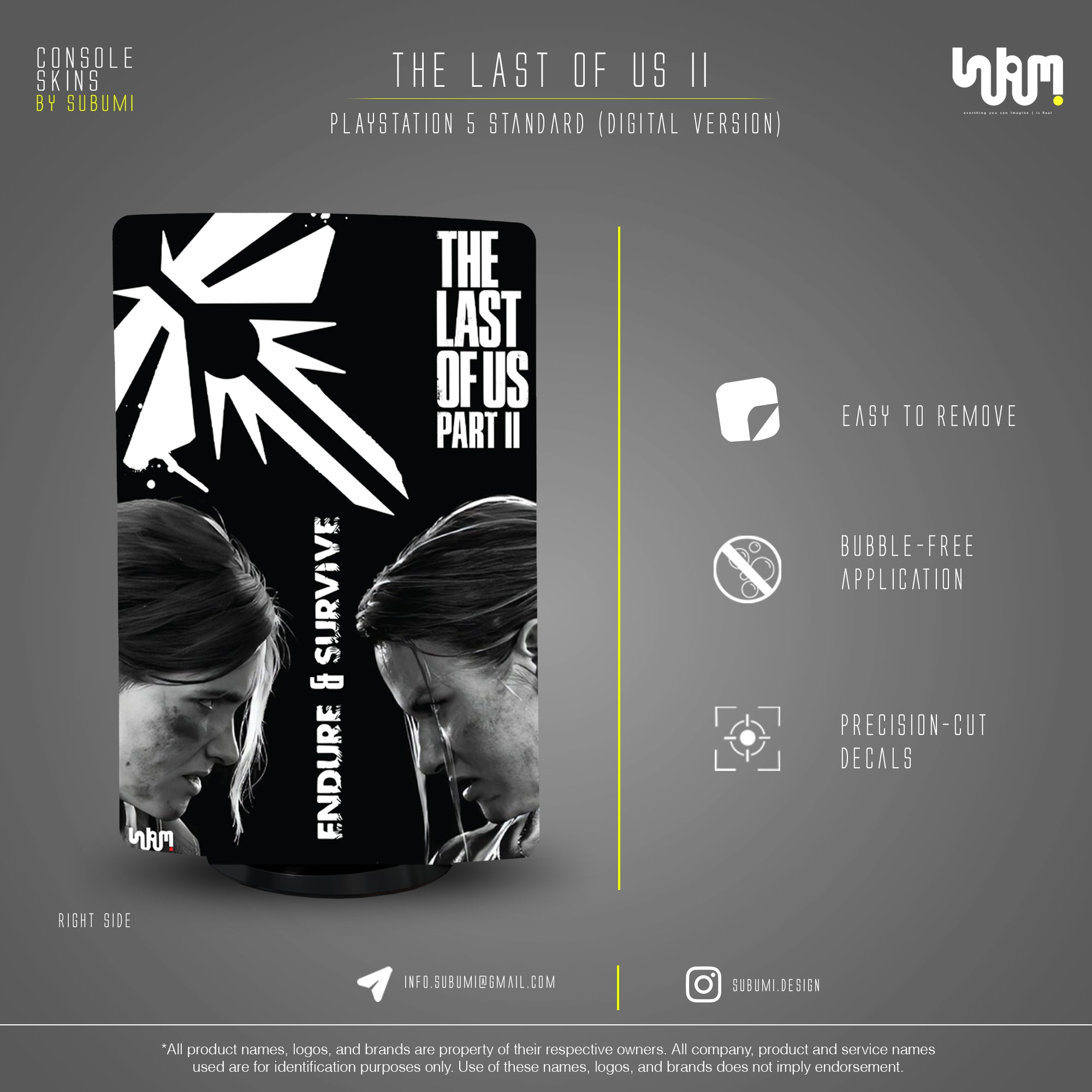SUBUMI The Last of Us Part II  PS5 Skin