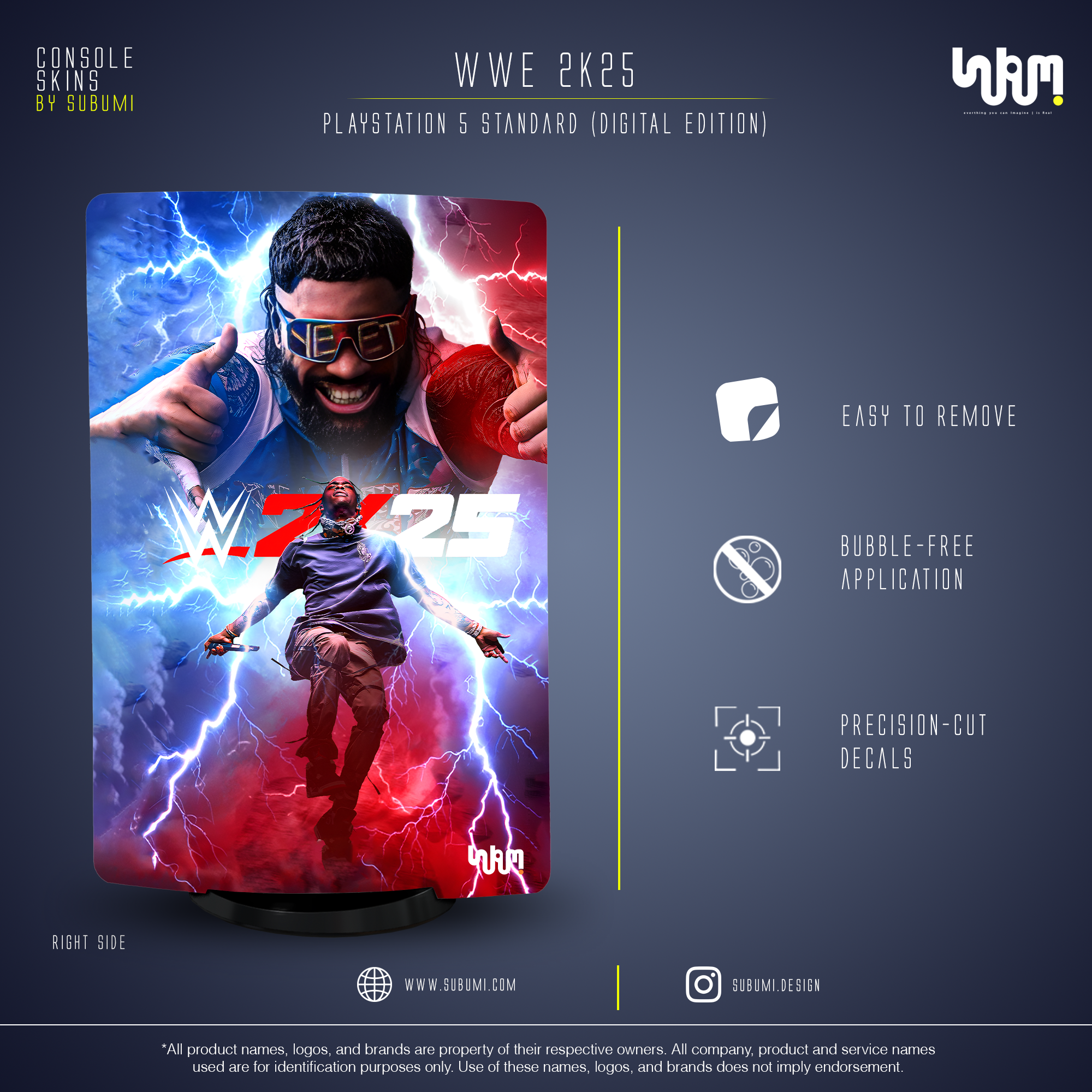 SUBUMI WWE 2K25 (Edition 1) PS5 Skin