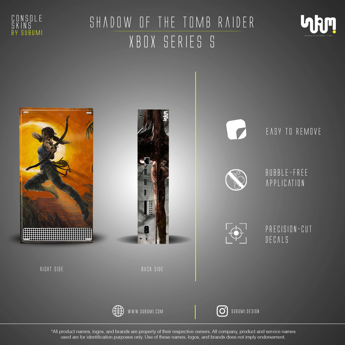 Shadow of the Tomb Raider Console Skin by SUBUMI — Xbox Series S, right side