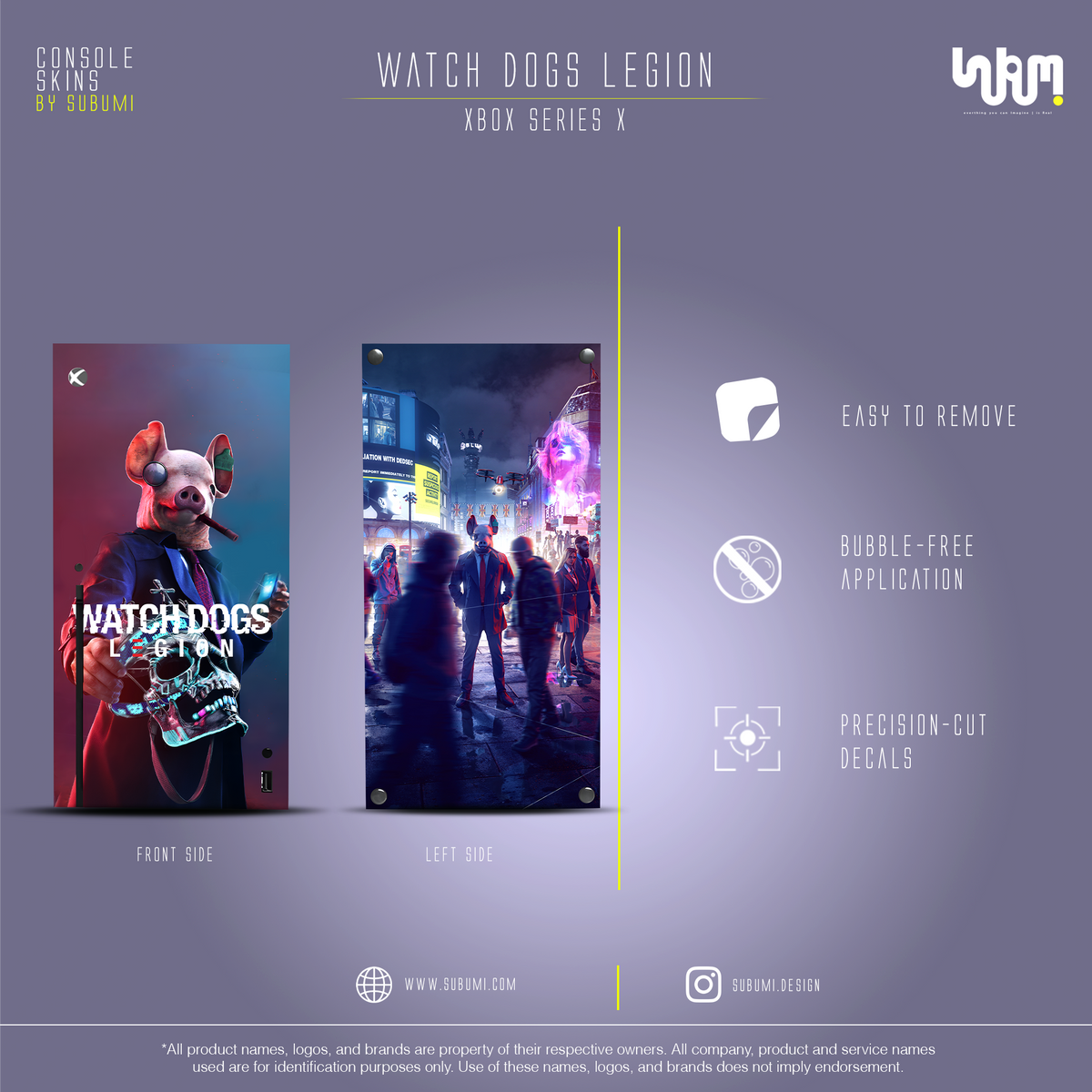 Watch Dogs: Legion Console Skin by SUBUMI — Xbox Series X, left side