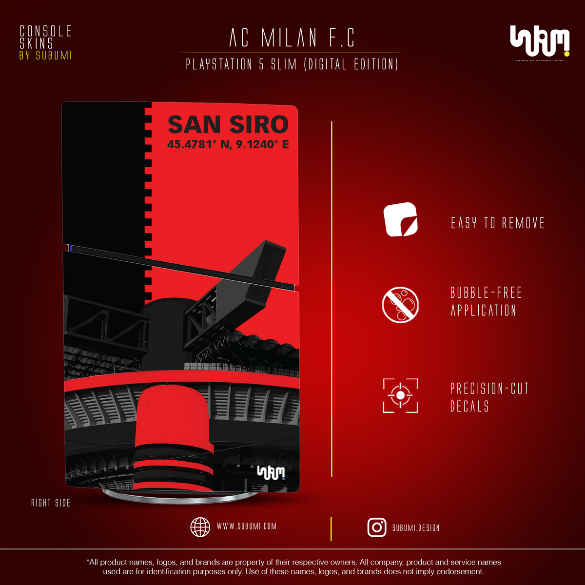 AC Milan F.C. PlayStation 5 Slim 