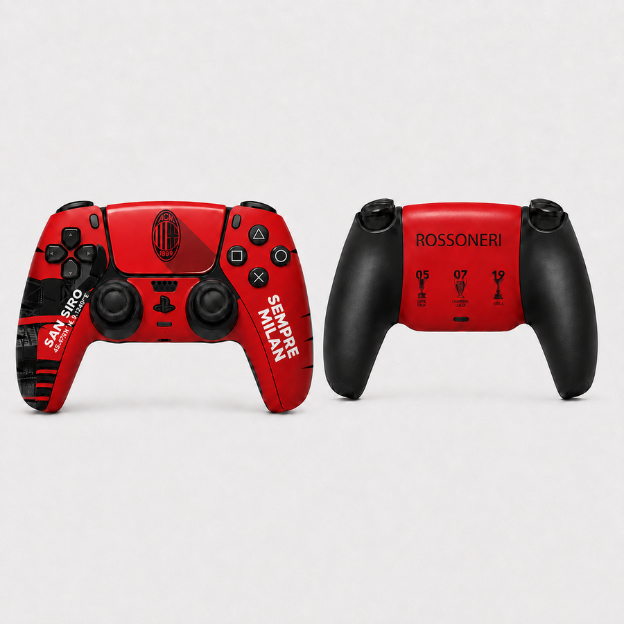 AC Milan FC PlayStation 5 Controller Skin by SUBUMI