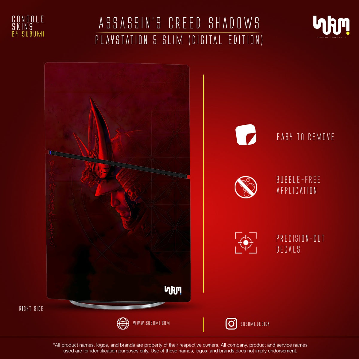 Assassin's Creed Shadows Console Skin by SUBUMI