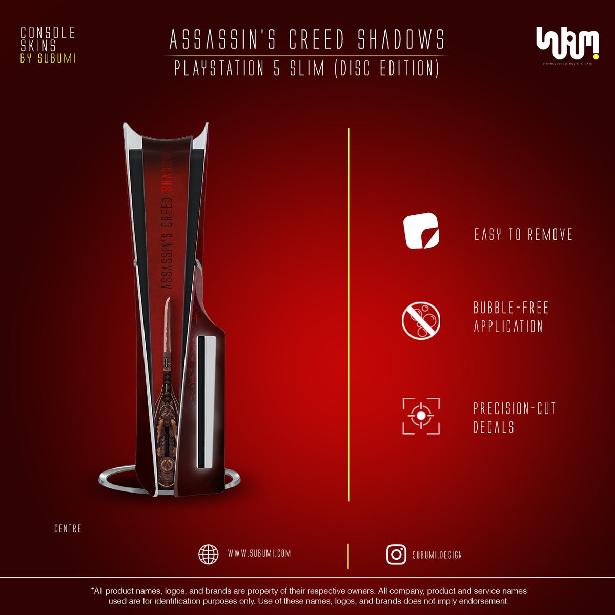 Assassin's Creed Shadows Console Skin by SUBUMI