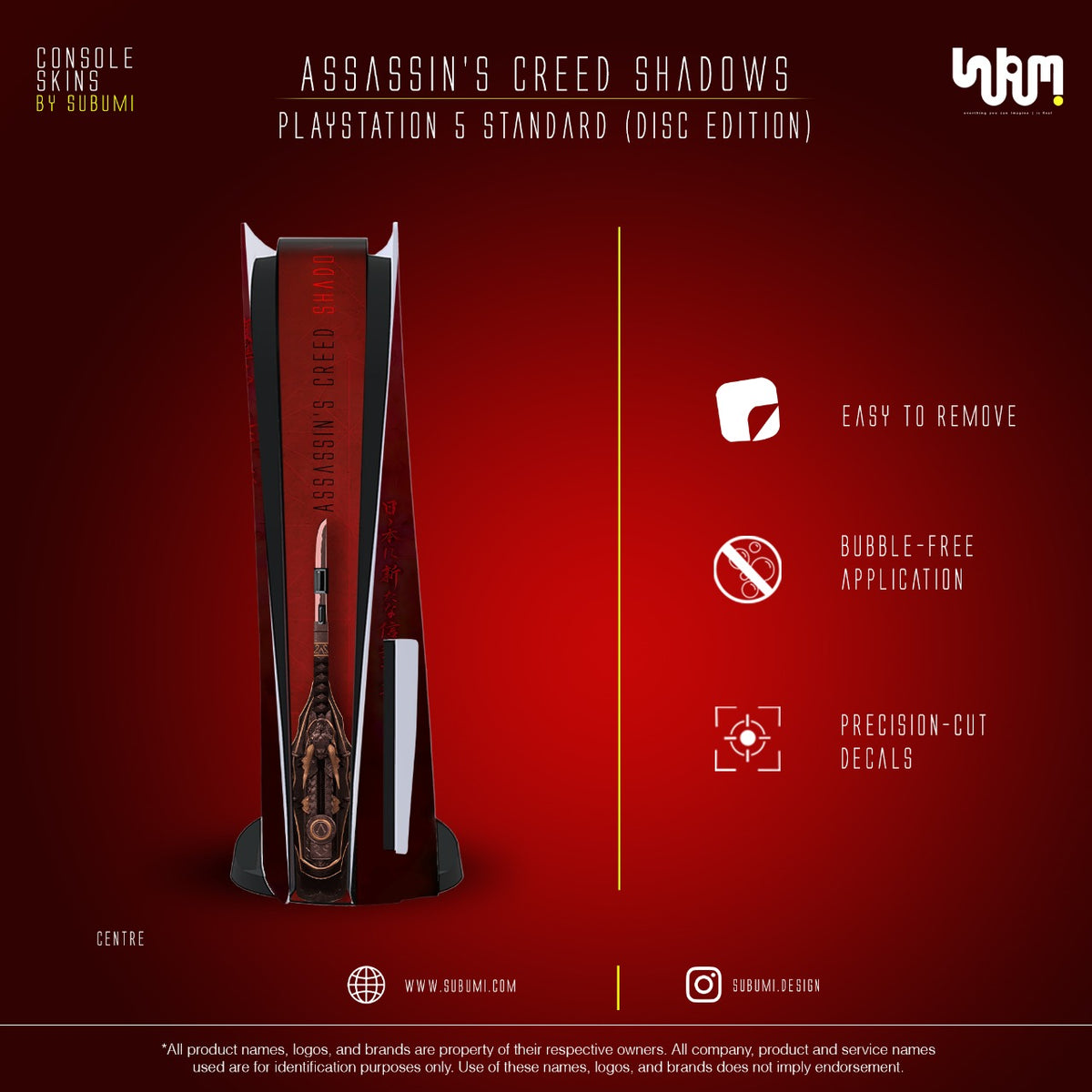Assassin's Creed Shadows Console Skin by SUBUMI