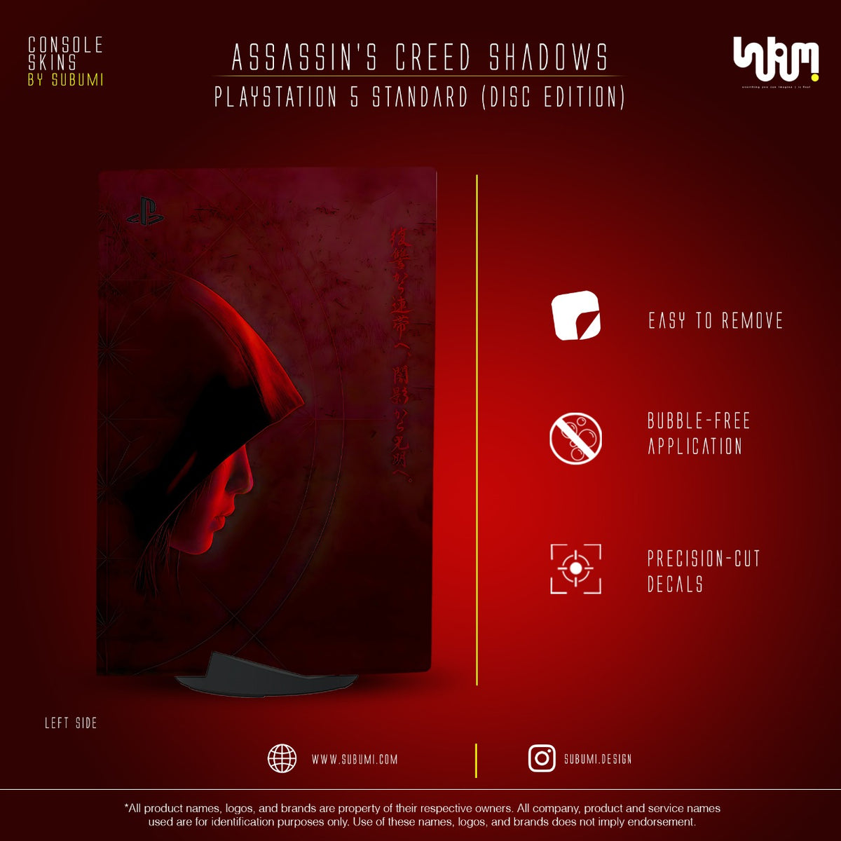 Assassin's Creed Shadows Console Skin by SUBUMI