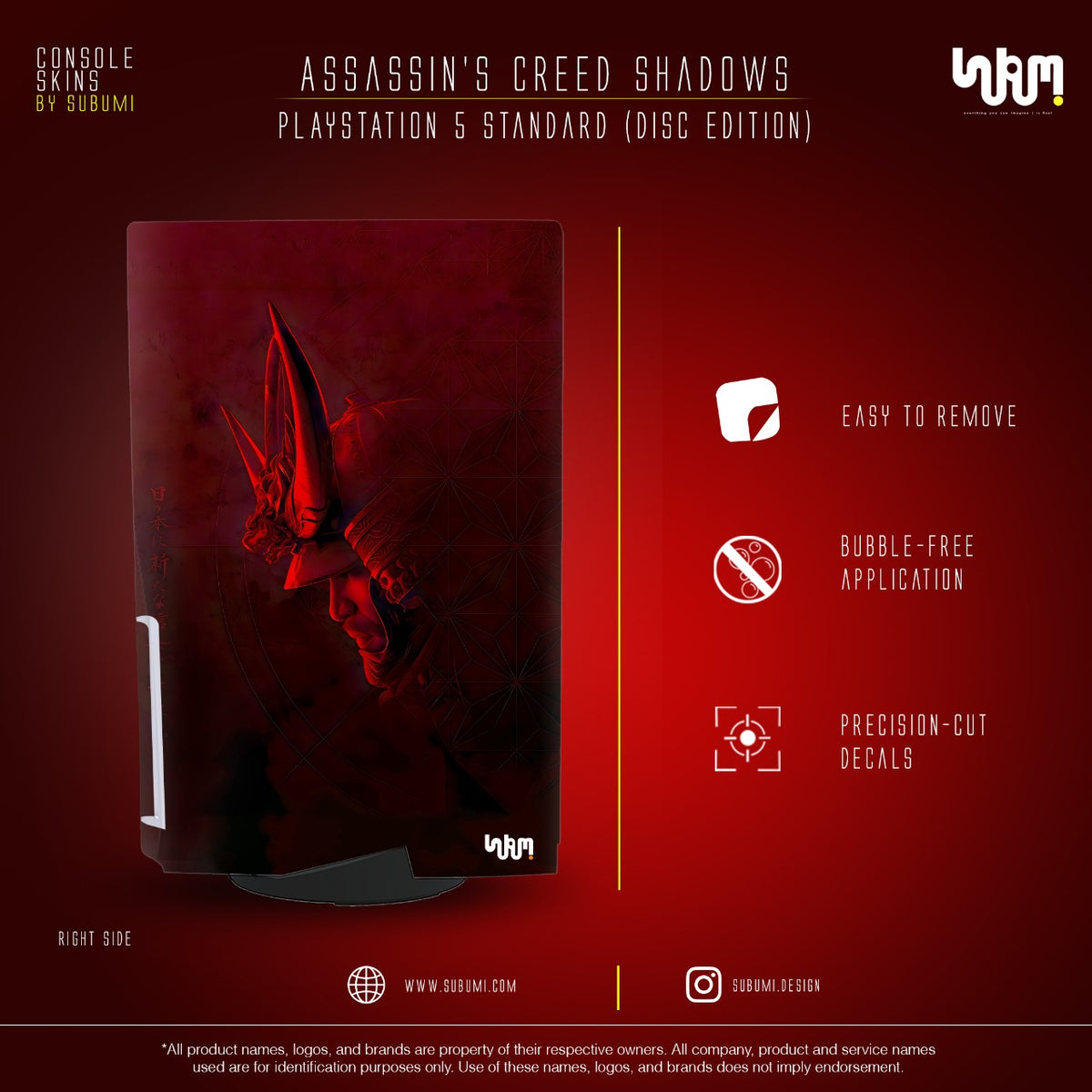 Assassin's Creed Shadows Console Skin by SUBUMI