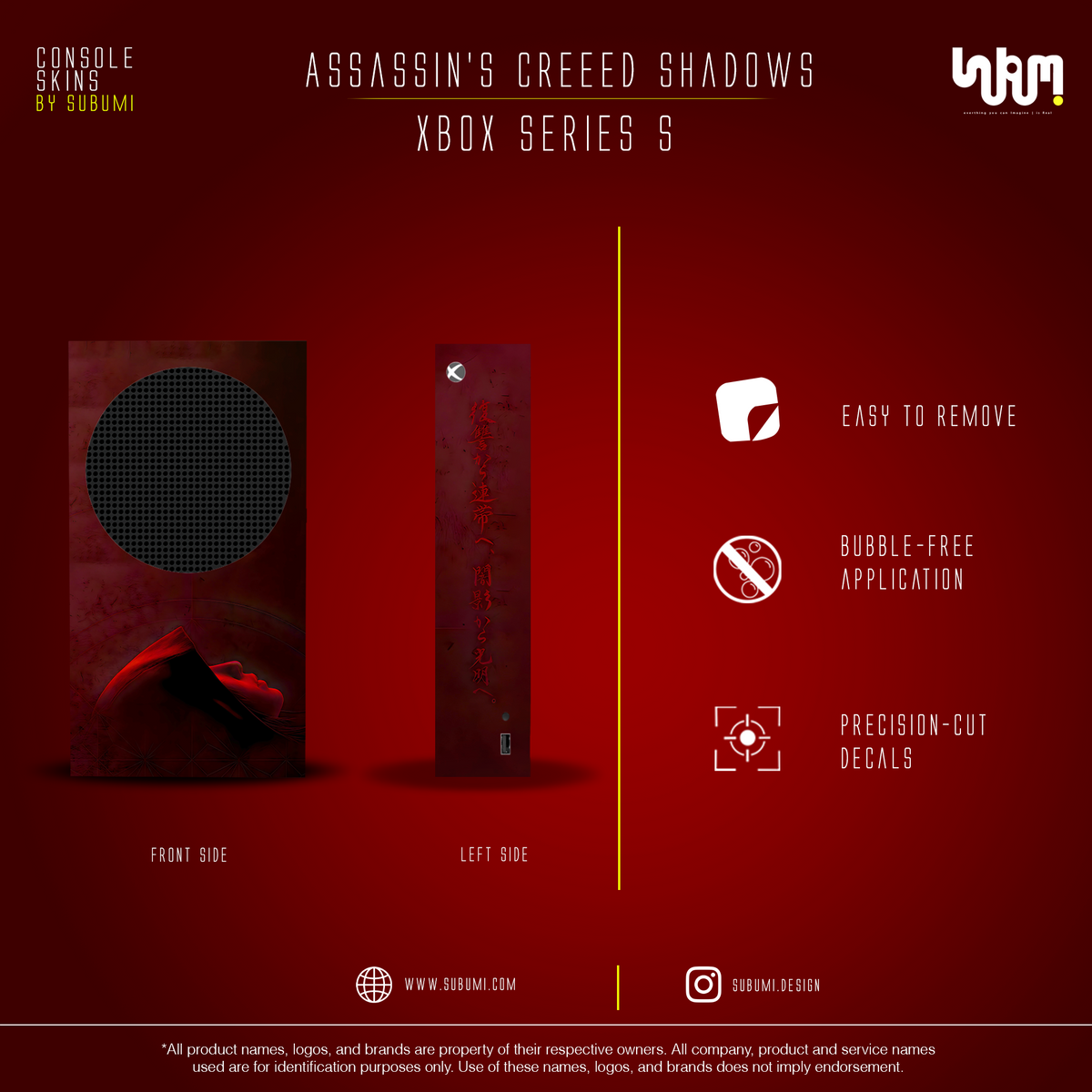 Assassin's Creed Shadows Console Skin by SUBUMI