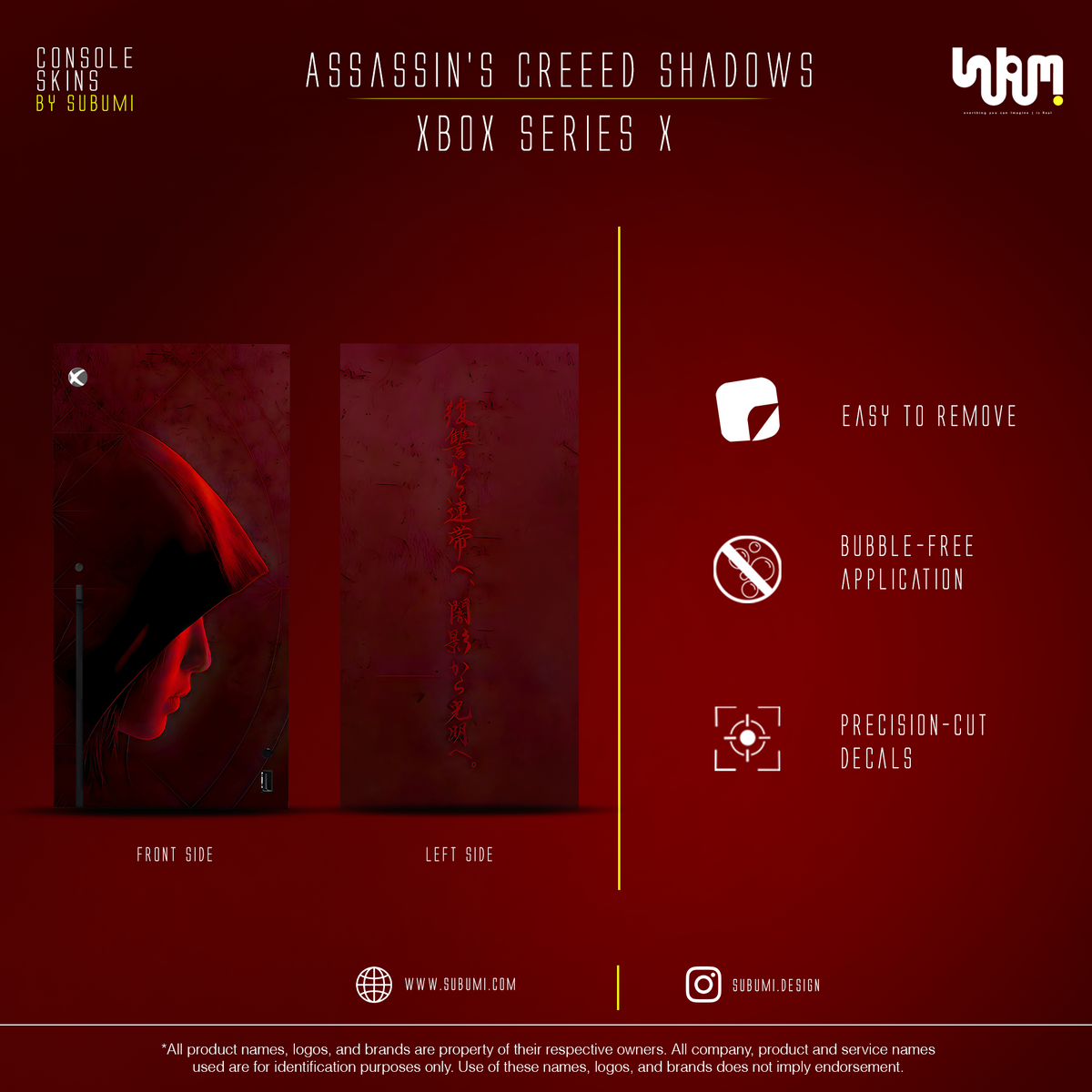 Assassin's Creed Shadows Console Skin by SUBUMI