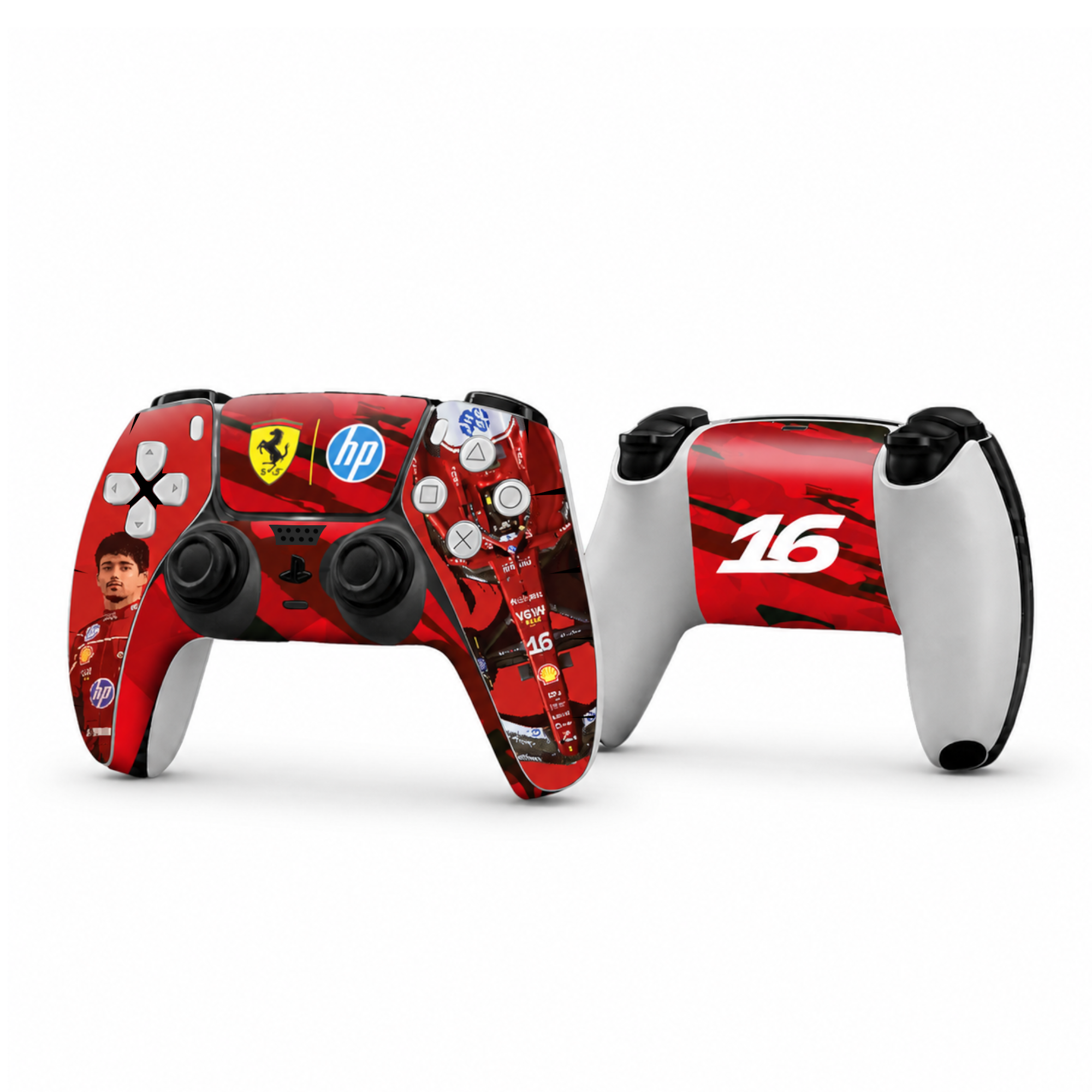 Ferrari x Charles Leclerc PlayStation 5 Controller Skin by SUBUMI