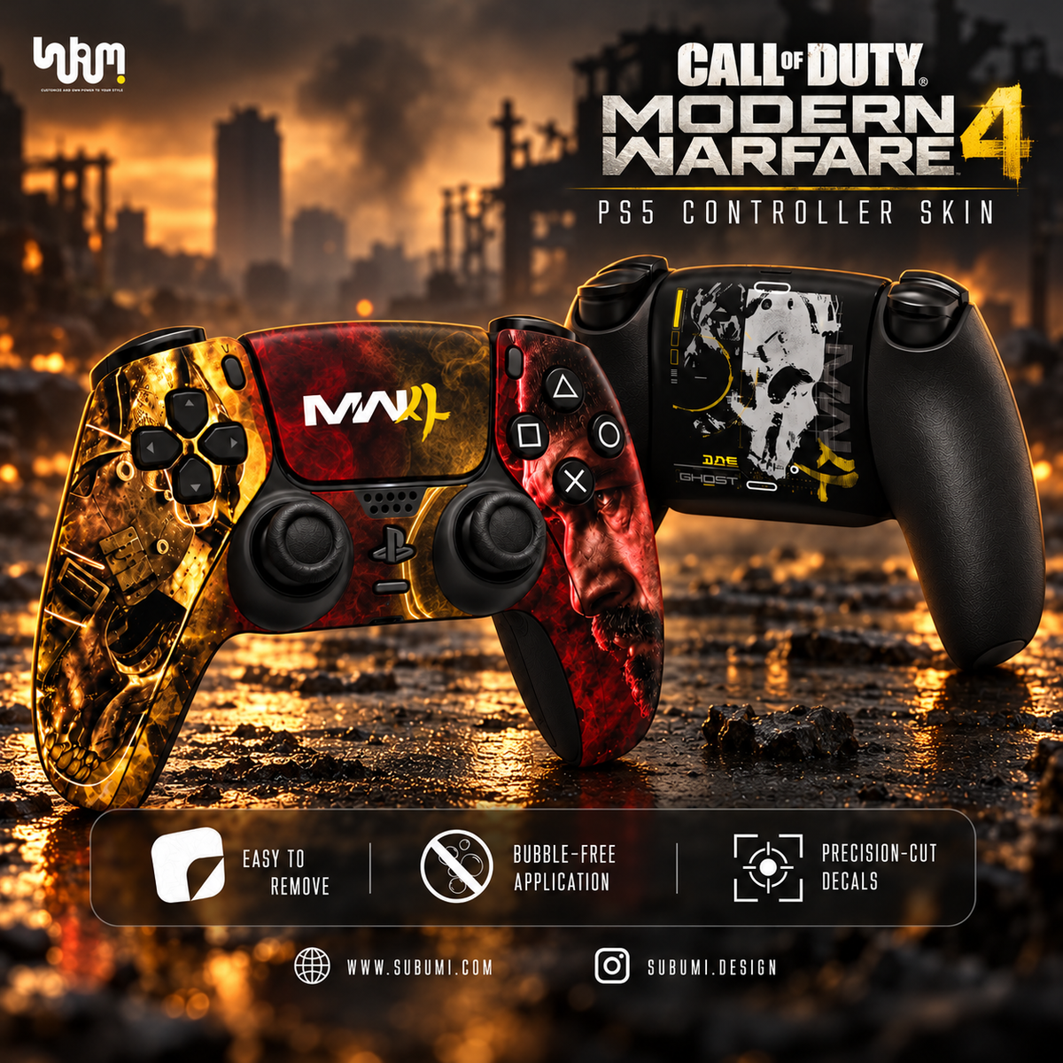 Call of Duty MW4 PlayStation 5 Controller Skin by SUBUMI — poster, image 1
