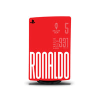 Cristiano Ronaldo Console Skin by SUBUMI — PS5 Standard Digital, left side