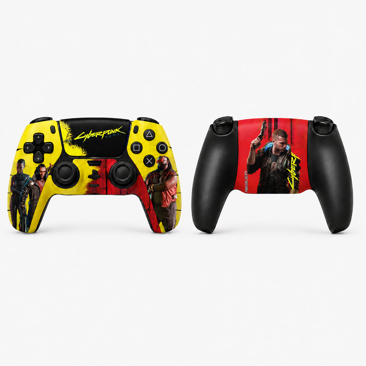 Cyberpunk 2077 PlayStation 5 Controller Skin by SUBUMI — straight-on view
