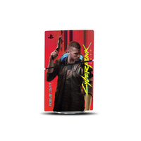 Cyberpunk 2077 Console Skin by SUBUMI — PS5 Slim Disc, left side