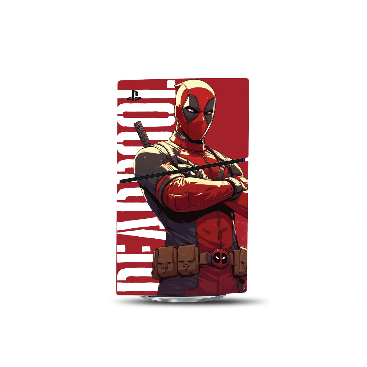 Deadpool & Wolverine Console Skin by SUBUMI — PS5 Slim Disc, left side