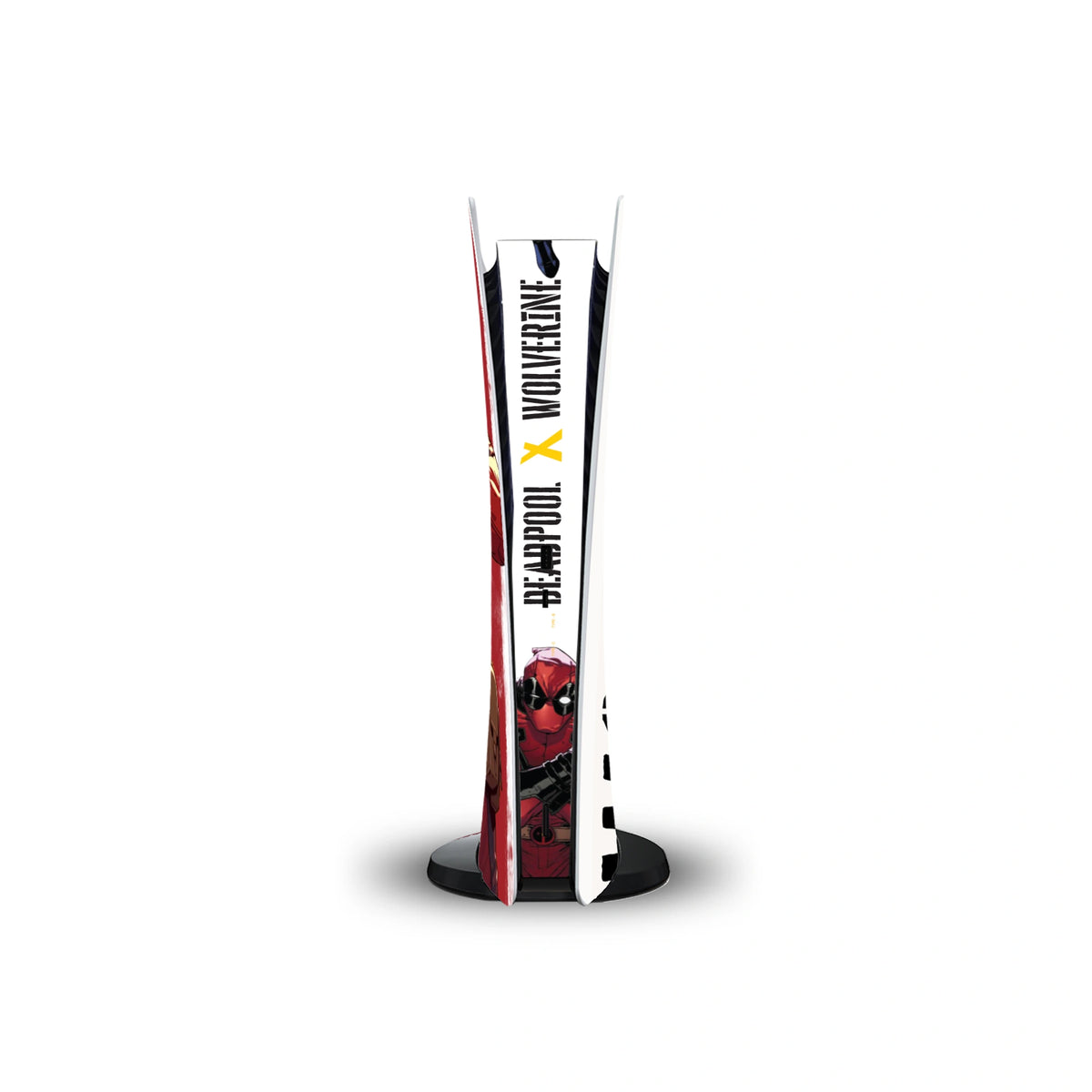 Deadpool & Wolverine Console Skin by SUBUMI — PS5 Standard Digital, front