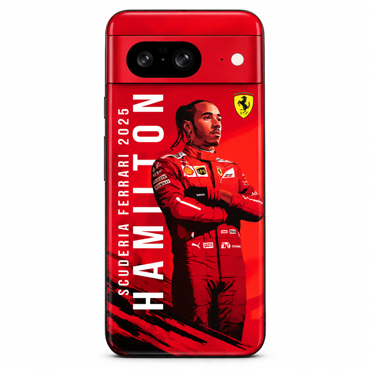 Ferrari x Lewis Hamilton Mobile Phone Skins Google Pixel 8